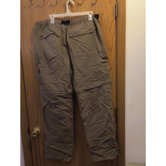 GSX Men's 38X32 Pants Shorts Green Convertible Hiking Out Straight Leg - Picture 2 of 5